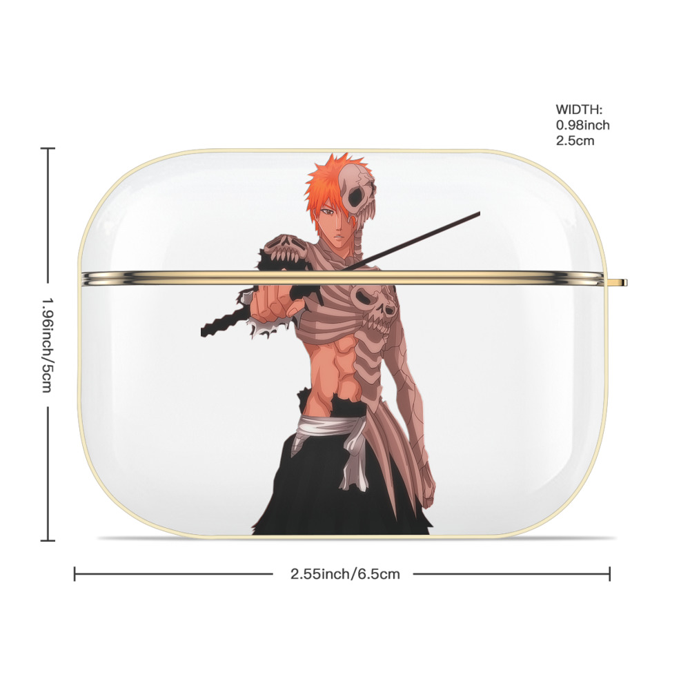 ブリーチ 黒崎一護（くろさき いちご）BLEACH Kurosaki Ichigo 【AirPods Pro用】ハードシェル保護ケース｜耐衝撃・防指紋・カラビナ付き商品仕様
