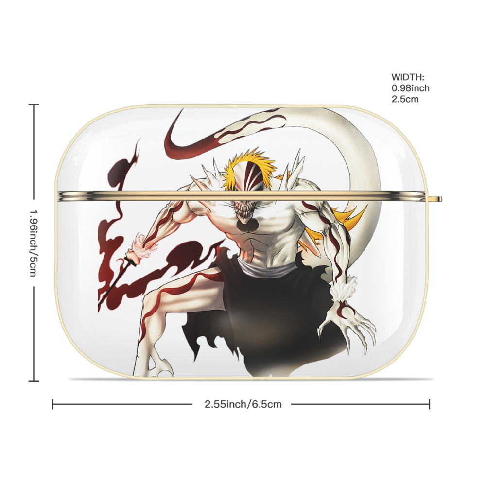 ブリーチ 黒崎一護（くろさき いちご）BLEACH Kurosaki Ichigo 【AirPods Pro用】ハードシェル保護ケース｜耐衝撃・防指紋・カラビナ付き商品仕様
