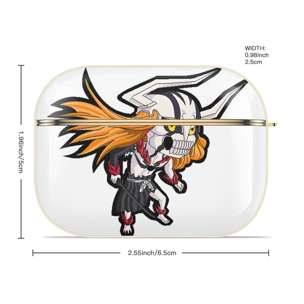 ブリーチ 黒崎一護（くろさき いちご）BLEACH Kurosaki Ichigo 【AirPods Pro用】ハードシェル保護ケース｜耐衝撃・防指紋・カラビナ付き商品仕様