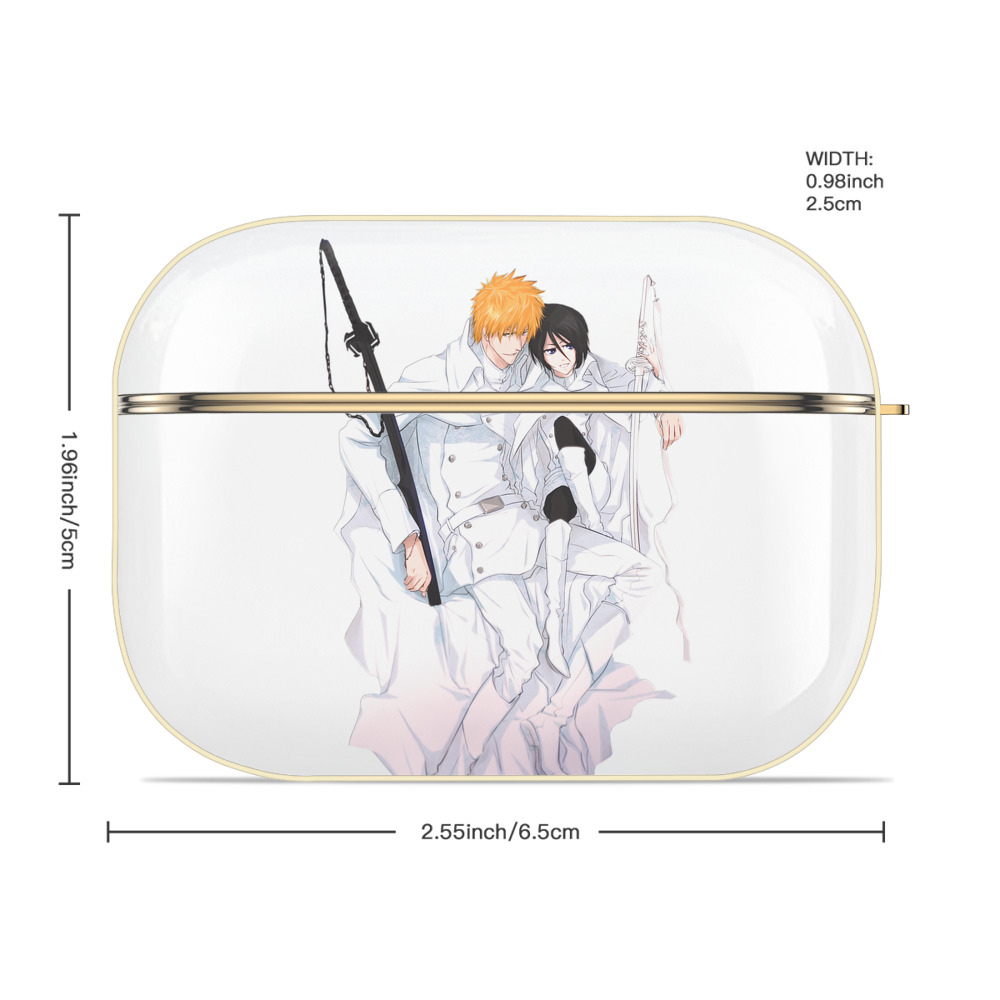 ブリーチ 黒崎一護（くろさき いちご）BLEACH Kurosaki Ichigo 【AirPods Pro用】ハードシェル保護ケース｜耐衝撃・防指紋・カラビナ付き商品仕様