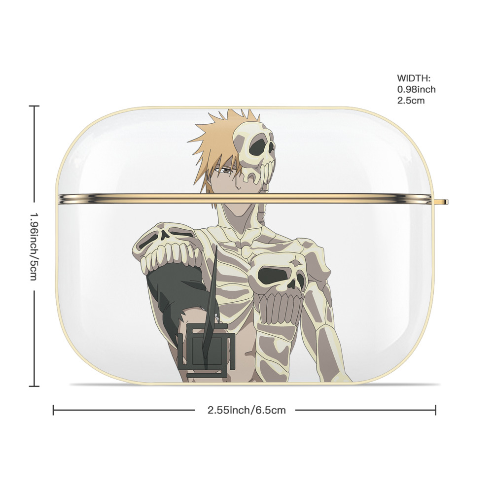 ブリーチ 黒崎一護（くろさき いちご）BLEACH Kurosaki Ichigo 【AirPods Pro用】ハードシェル保護ケース｜耐衝撃・防指紋・カラビナ付き商品仕様