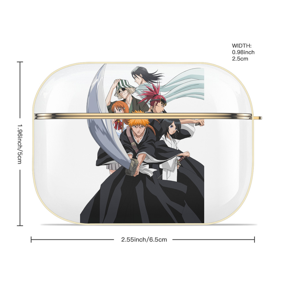 ブリーチ 黒崎一護（くろさき いちご）BLEACH Kurosaki Ichigo 【AirPods Pro用】ハードシェル保護ケース｜耐衝撃・防指紋・カラビナ付き商品仕様