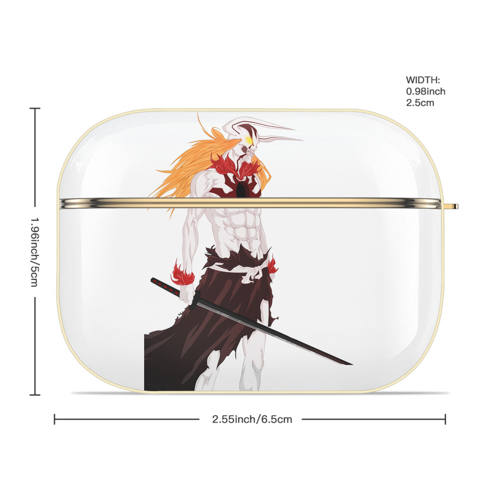ブリーチ 黒崎一護（くろさき いちご）BLEACH Kurosaki Ichigo 【AirPods Pro用】ハードシェル保護ケース｜耐衝撃・防指紋・カラビナ付き商品仕様