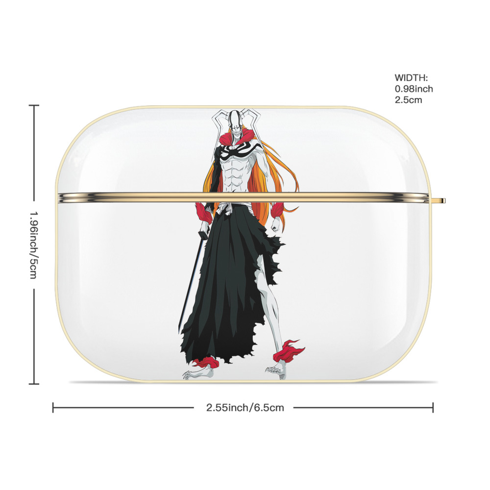 ブリーチ 黒崎一護（くろさき いちご）BLEACH Kurosaki Ichigo 【AirPods Pro用】ハードシェル保護ケース｜耐衝撃・防指紋・カラビナ付き商品仕様