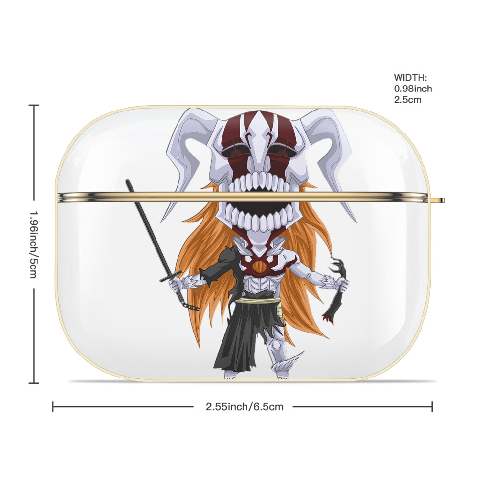 ブリーチ 黒崎一護（くろさき いちご）BLEACH Kurosaki Ichigo 【AirPods Pro用】ハードシェル保護ケース｜耐衝撃・防指紋・カラビナ付き商品仕様