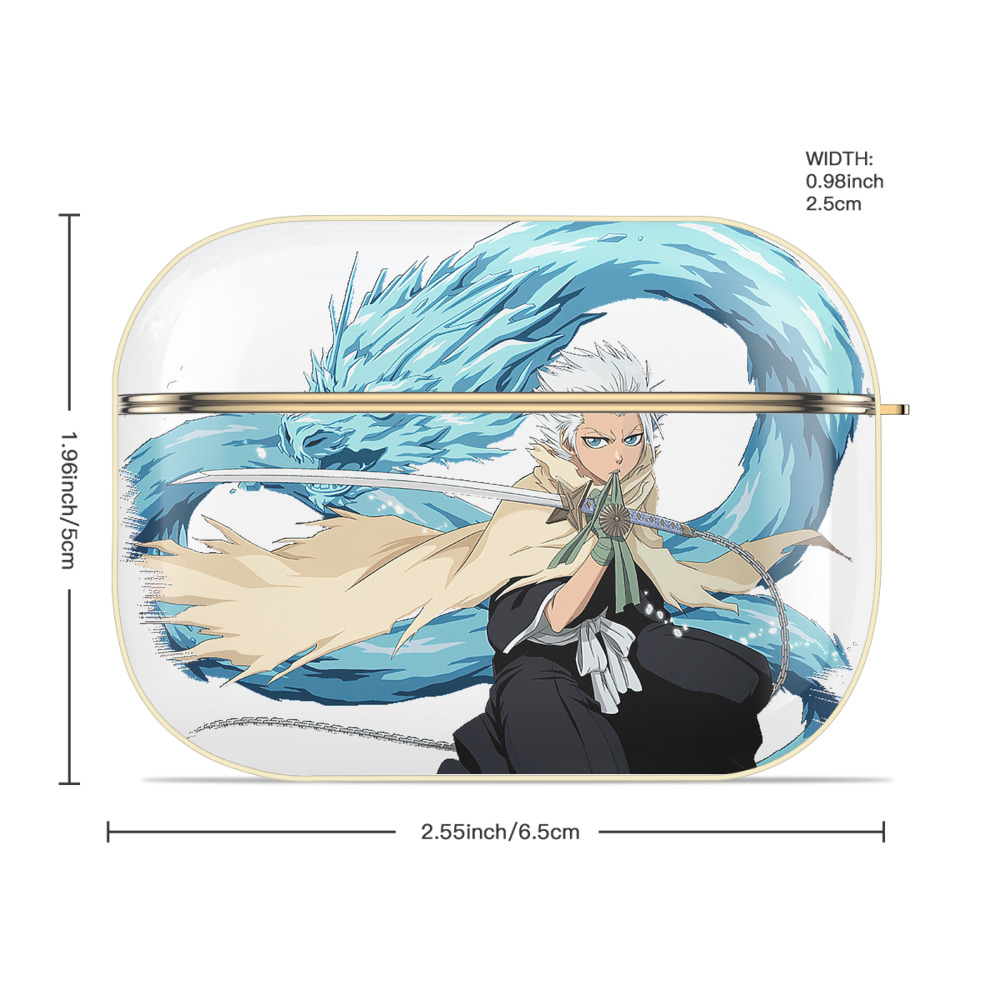 ブリーチ 日番谷冬獅郎（ひつがや とうしろう） BLEACH Hitsugaya Toushirou 【AirPods Pro用】ハードシェル保護ケース｜耐衝撃・防指紋・カラビナ付き商品仕様