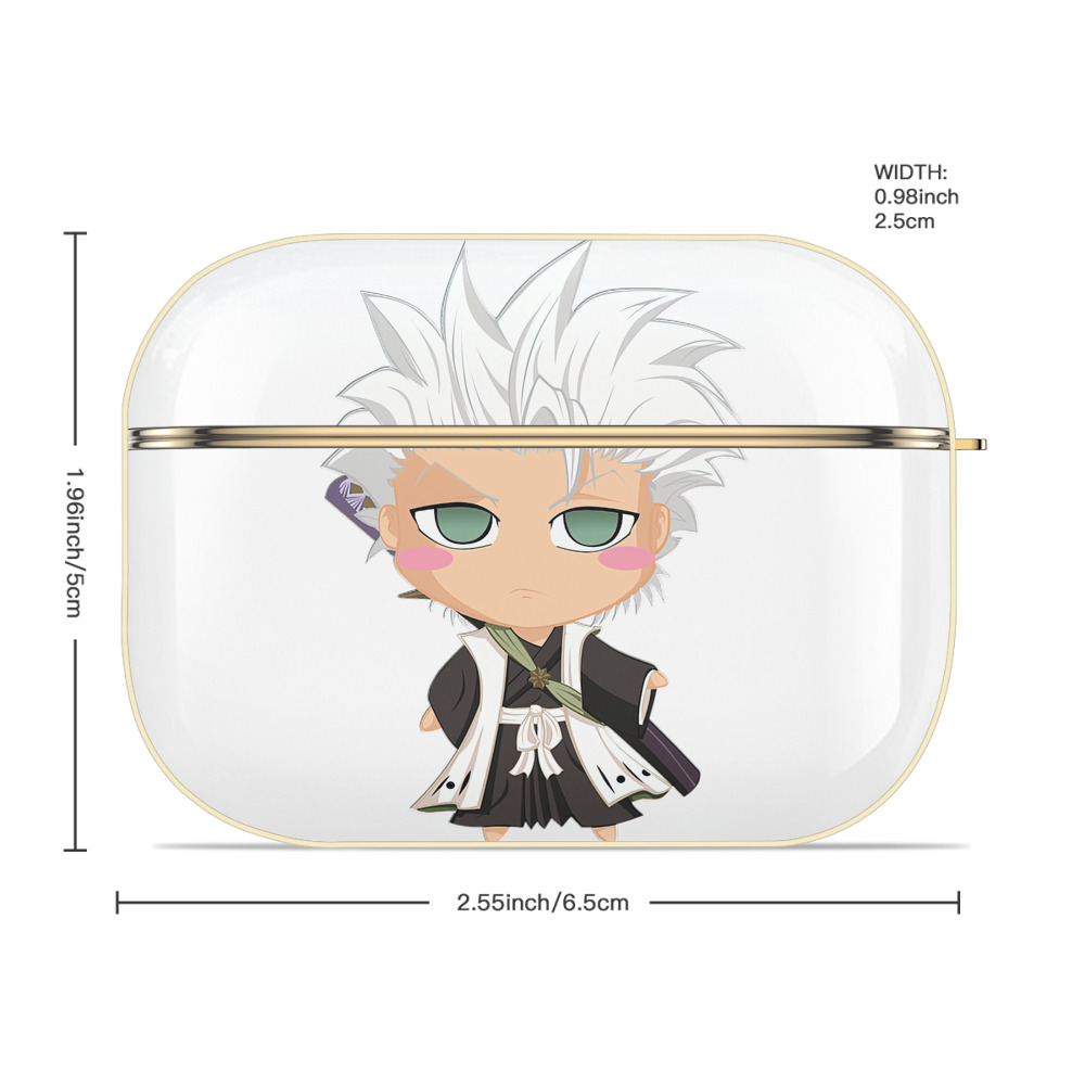 ブリーチ 日番谷冬獅郎（ひつがや とうしろう） BLEACH Hitsugaya Toushirou 【AirPods Pro用】ハードシェル保護ケース｜耐衝撃・防指紋・カラビナ付き商品仕様
