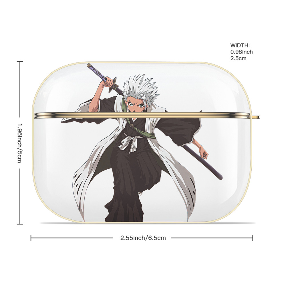 ブリーチ 日番谷冬獅郎（ひつがや とうしろう） BLEACH Hitsugaya Toushirou 【AirPods Pro用】ハードシェル保護ケース｜耐衝撃・防指紋・カラビナ付き商品仕様