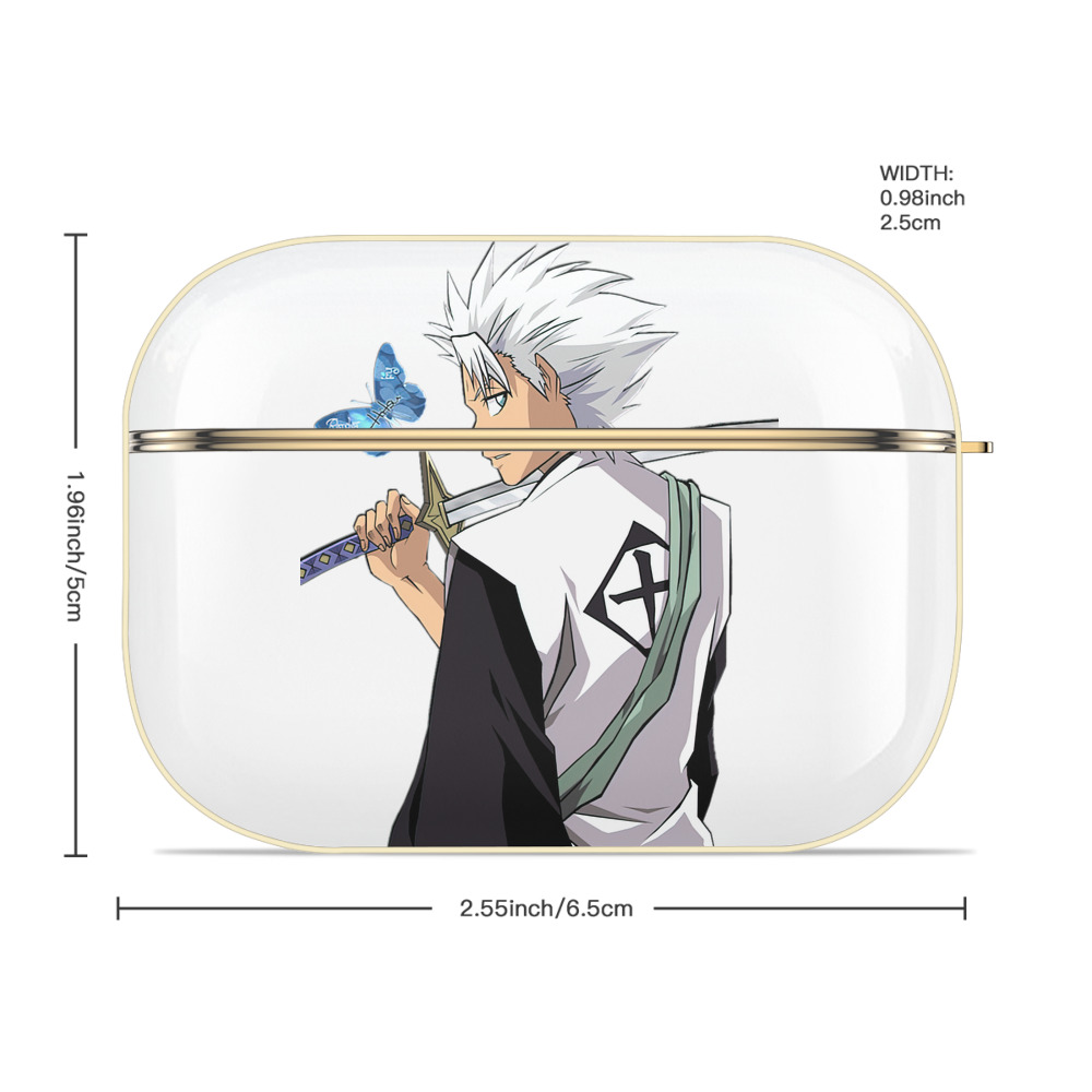 ブリーチ 日番谷冬獅郎（ひつがや とうしろう） BLEACH Hitsugaya Toushirou 【AirPods Pro用】ハードシェル保護ケース｜耐衝撃・防指紋・カラビナ付き商品仕様