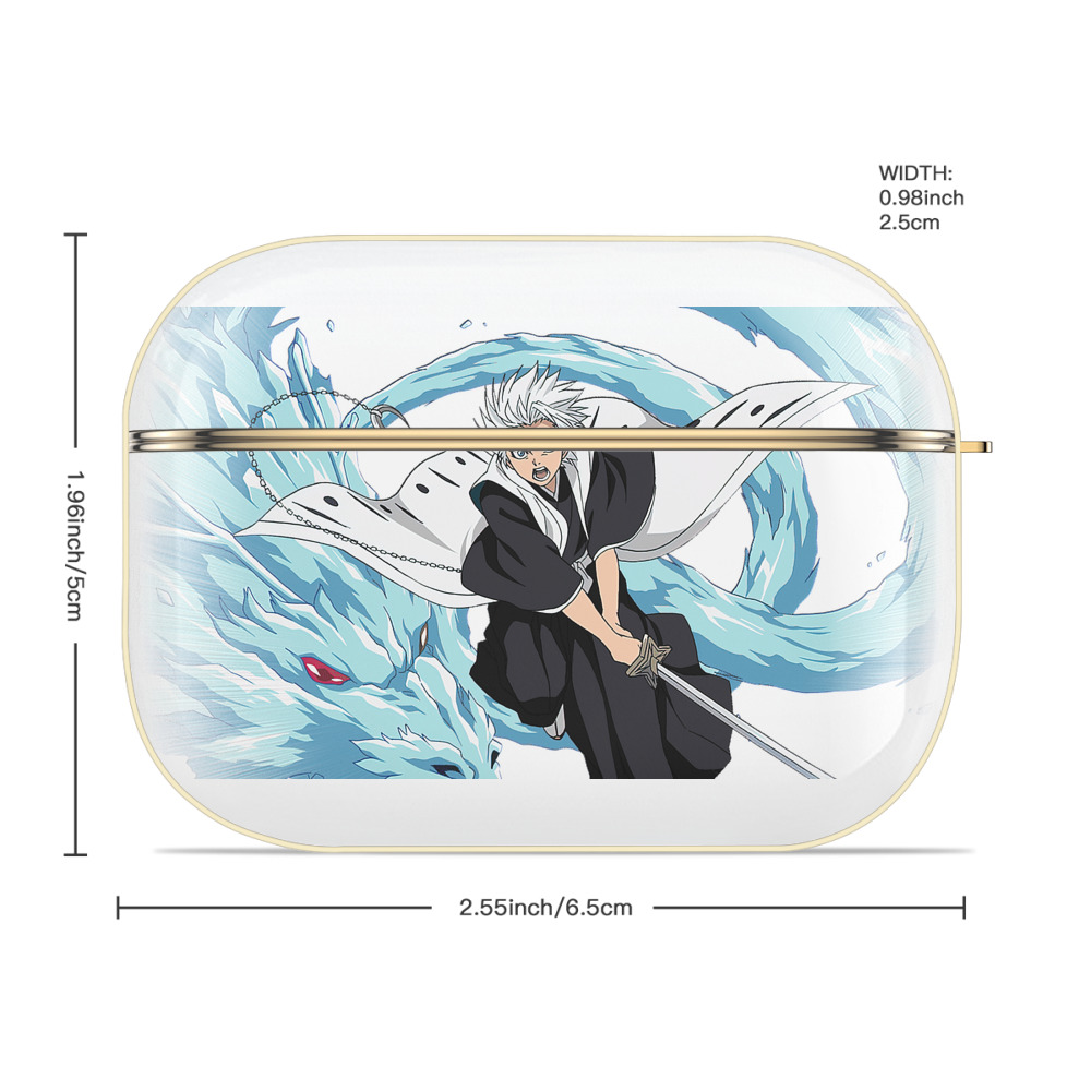 ブリーチ 日番谷冬獅郎（ひつがや とうしろう） BLEACH Hitsugaya Toushirou 【AirPods Pro用】ハードシェル保護ケース｜耐衝撃・防指紋・カラビナ付き商品仕様