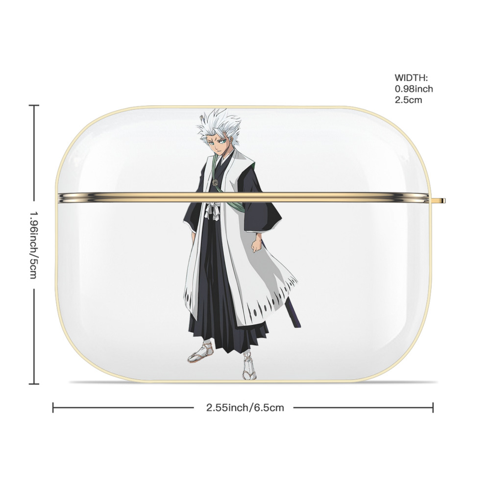 ブリーチ 日番谷冬獅郎（ひつがや とうしろう） BLEACH Hitsugaya Toushirou 【AirPods Pro用】ハードシェル保護ケース｜耐衝撃・防指紋・カラビナ付き商品仕様