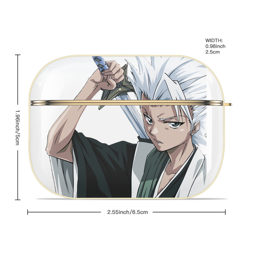 ブリーチ 日番谷冬獅郎（ひつがや とうしろう） BLEACH Hitsugaya Toushirou 【AirPods Pro用】ハードシェル保護ケース｜耐衝撃・防指紋・カラビナ付き商品仕様