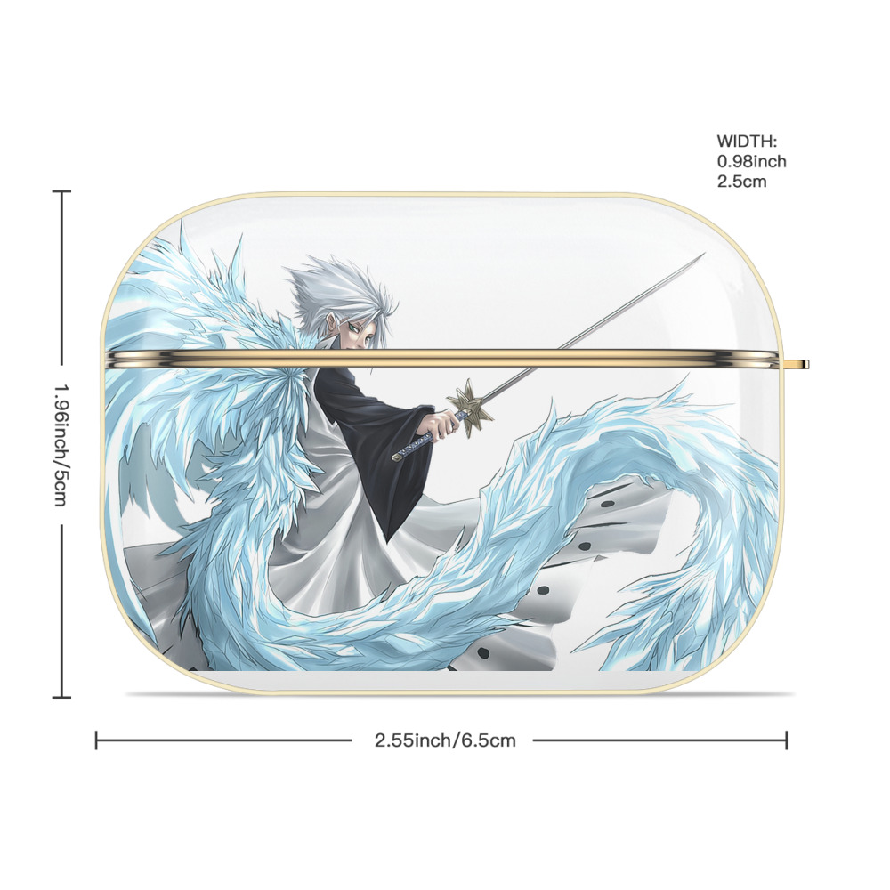 ブリーチ 日番谷冬獅郎（ひつがや とうしろう） BLEACH Hitsugaya Toushirou 【AirPods Pro用】ハードシェル保護ケース｜耐衝撃・防指紋・カラビナ付き商品仕様