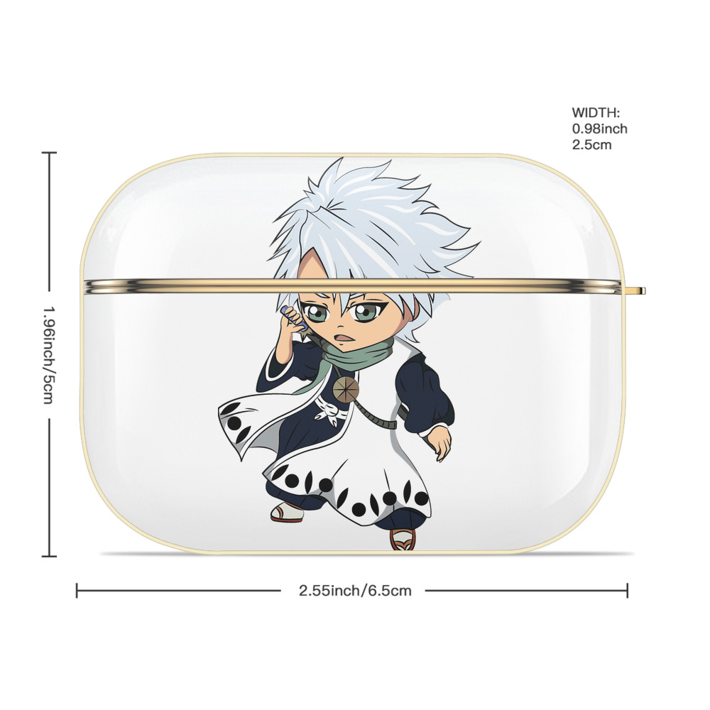 ブリーチ 日番谷冬獅郎（ひつがや とうしろう） BLEACH Hitsugaya Toushirou 【AirPods Pro用】ハードシェル保護ケース｜耐衝撃・防指紋・カラビナ付き商品仕様