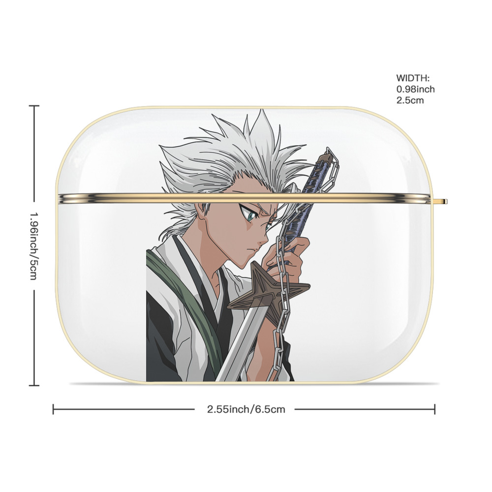 ブリーチ 日番谷冬獅郎（ひつがや とうしろう） BLEACH Hitsugaya Toushirou 【AirPods Pro用】ハードシェル保護ケース｜耐衝撃・防指紋・カラビナ付き商品仕様