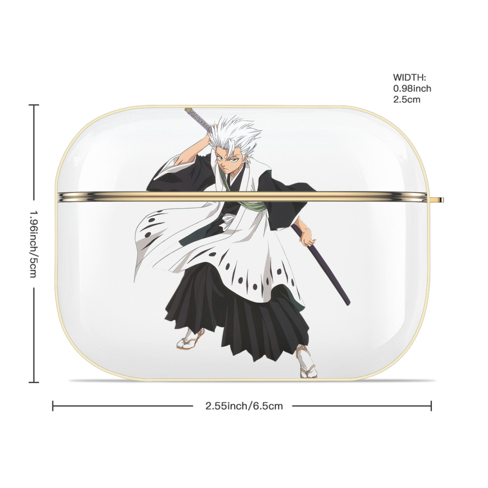 ブリーチ 日番谷冬獅郎（ひつがや とうしろう） BLEACH Hitsugaya Toushirou 【AirPods Pro用】ハードシェル保護ケース｜耐衝撃・防指紋・カラビナ付き商品仕様