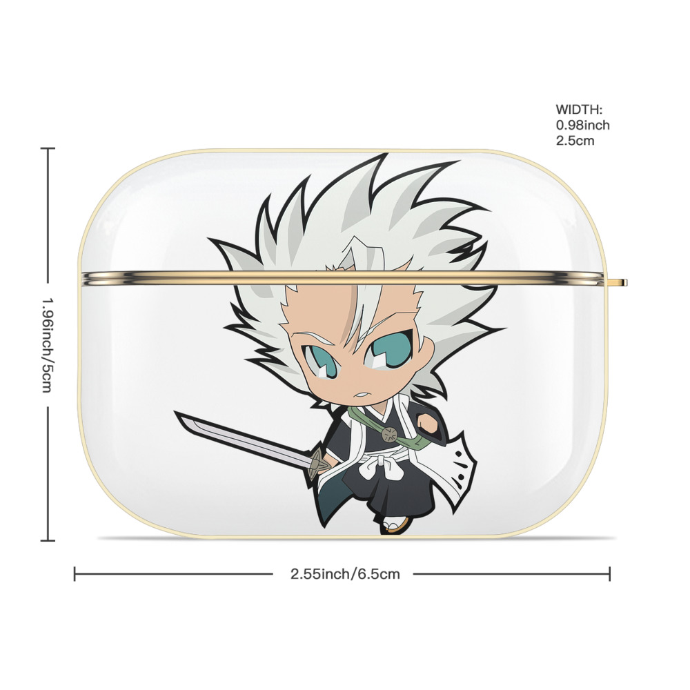 ブリーチ 日番谷冬獅郎（ひつがや とうしろう） BLEACH Hitsugaya Toushirou 【AirPods Pro用】ハードシェル保護ケース｜耐衝撃・防指紋・カラビナ付き商品仕様