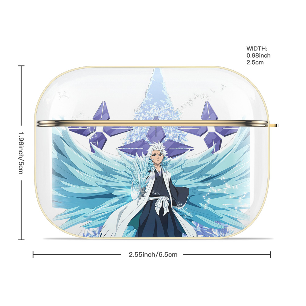 ブリーチ 日番谷冬獅郎（ひつがや とうしろう） BLEACH Hitsugaya Toushirou 【AirPods Pro用】ハードシェル保護ケース｜耐衝撃・防指紋・カラビナ付き商品仕様