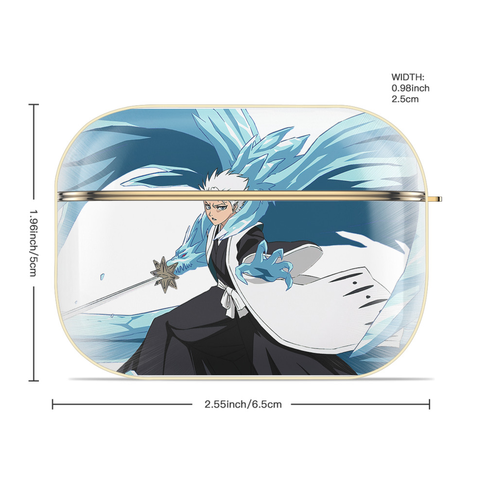 ブリーチ 日番谷冬獅郎（ひつがや とうしろう） BLEACH Hitsugaya Toushirou 【AirPods Pro用】ハードシェル保護ケース｜耐衝撃・防指紋・カラビナ付き商品仕様