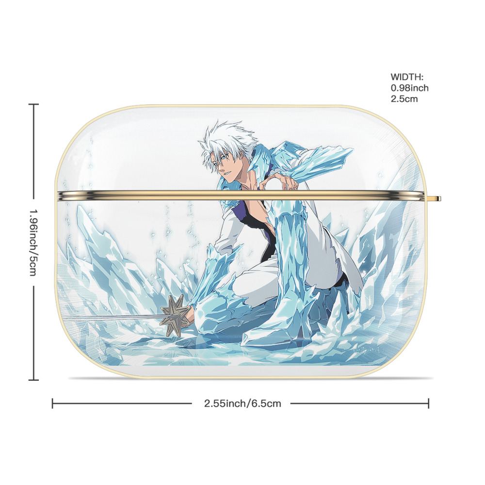 ブリーチ 日番谷冬獅郎（ひつがや とうしろう） BLEACH Hitsugaya Toushirou 【AirPods Pro用】ハードシェル保護ケース｜耐衝撃・防指紋・カラビナ付き商品仕様