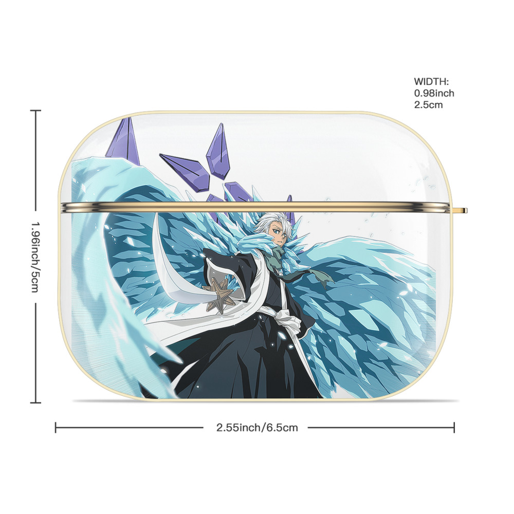 ブリーチ 日番谷冬獅郎（ひつがや とうしろう） BLEACH Hitsugaya Toushirou 【AirPods Pro用】ハードシェル保護ケース｜耐衝撃・防指紋・カラビナ付き商品仕様