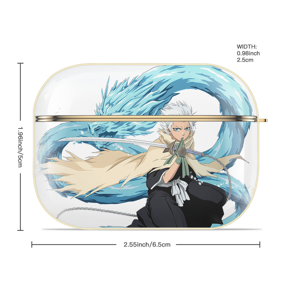 ブリーチ 日番谷冬獅郎（ひつがや とうしろう） BLEACH Hitsugaya Toushirou 【AirPods Pro用】ハードシェル保護ケース｜耐衝撃・防指紋・カラビナ付き商品仕様