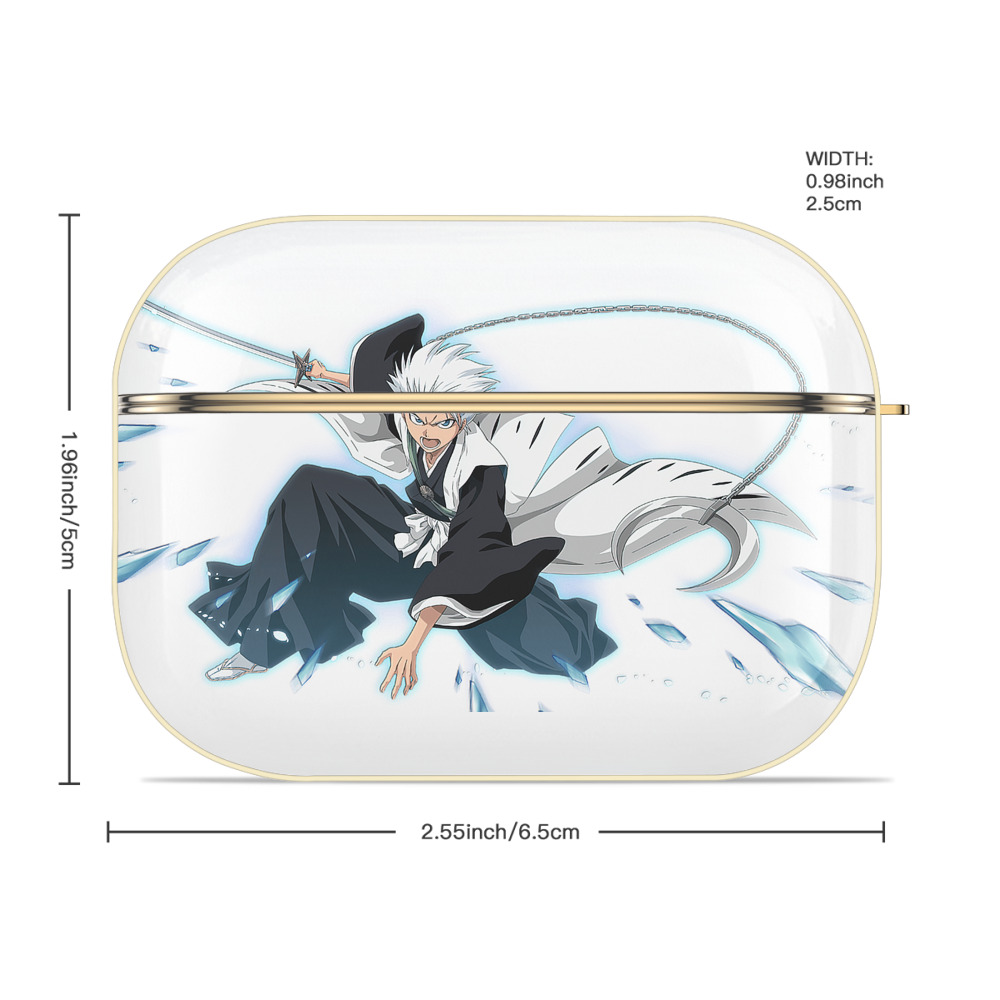ブリーチ 日番谷冬獅郎（ひつがや とうしろう） BLEACH Hitsugaya Toushirou 【AirPods Pro用】ハードシェル保護ケース｜耐衝撃・防指紋・カラビナ付き商品仕様