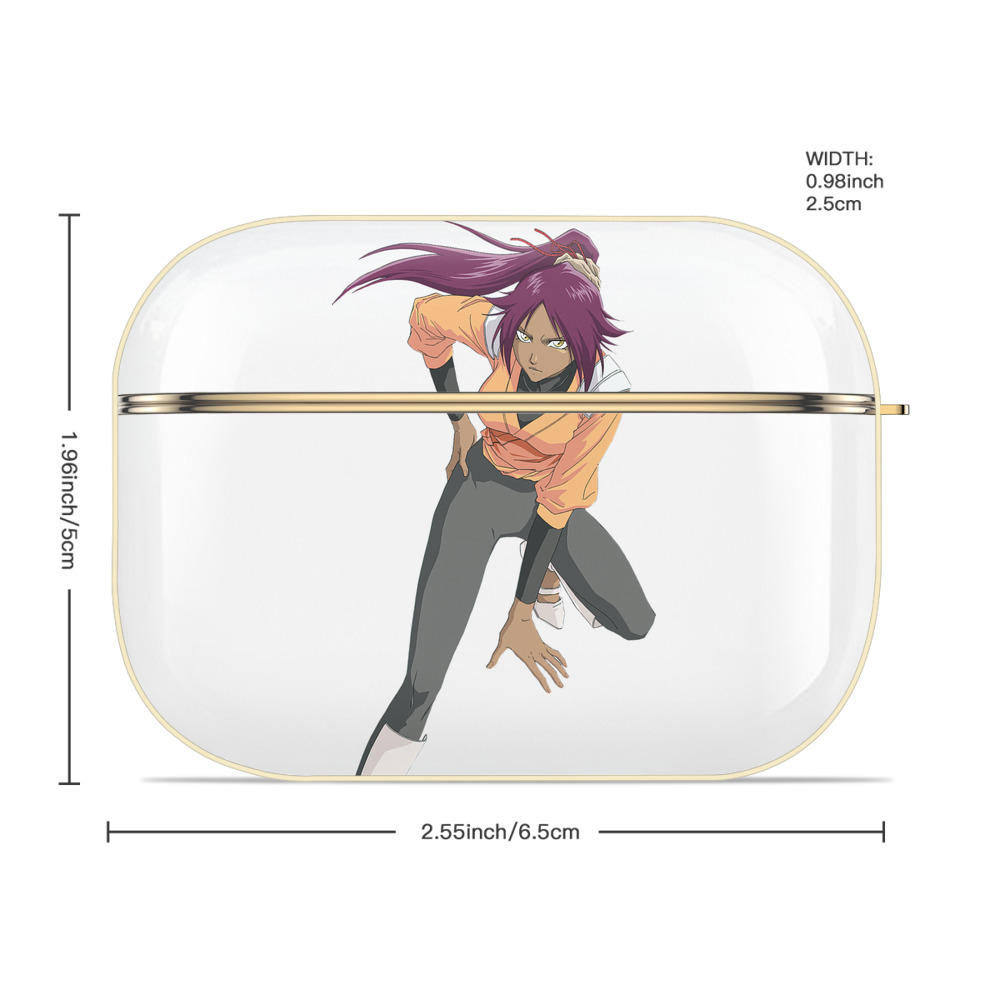 ブリーチ 四楓院 夜一（しほういん よるいち） BLEACH Shihouin Yoruichi 【AirPods Pro用】ハードシェル保護ケース｜耐衝撃・防指紋・カラビナ付き商品仕様