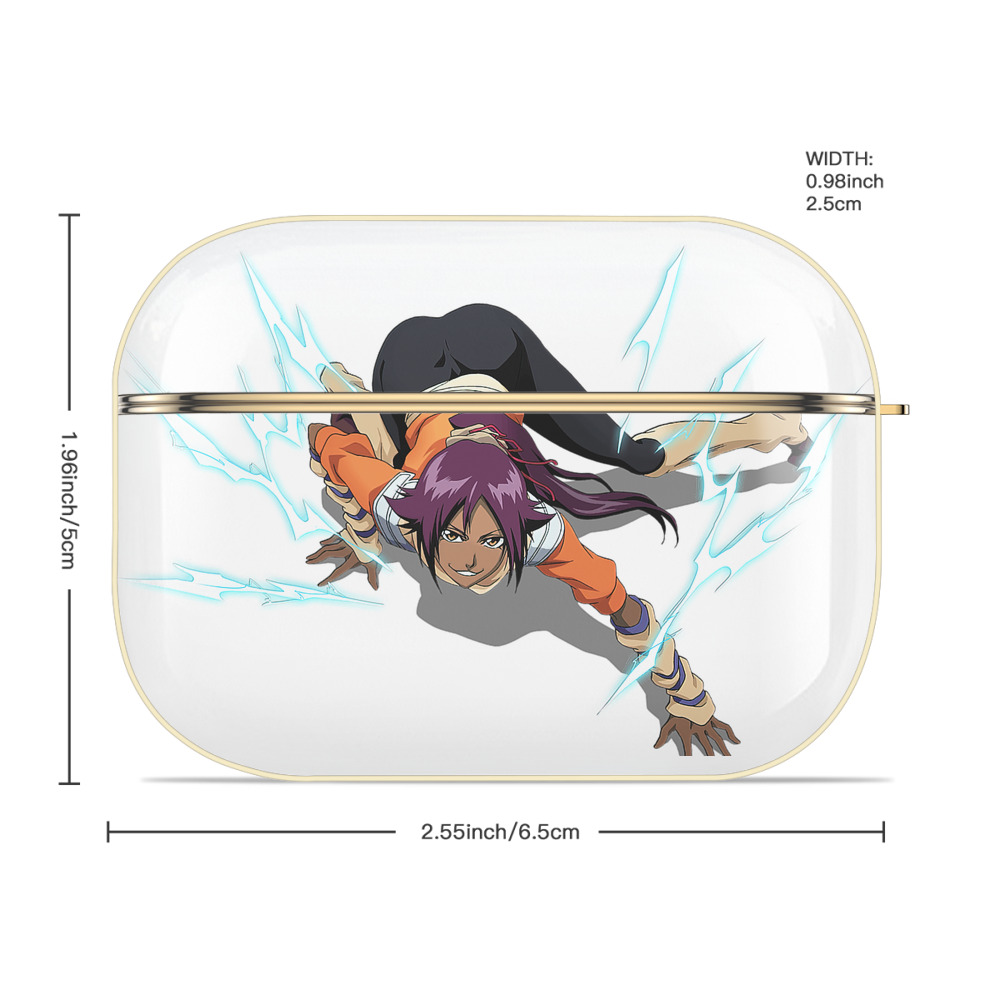 ブリーチ 四楓院 夜一（しほういん よるいち） BLEACH Shihouin Yoruichi 【AirPods Pro用】ハードシェル保護ケース｜耐衝撃・防指紋・カラビナ付き商品仕様