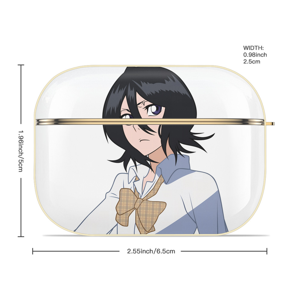 ブリーチ 朽木ルキア BLEACH Kuchiki Rukia 【AirPods Pro用】ハードシェル保護ケース｜耐衝撃・防指紋・カラビナ付き商品仕様