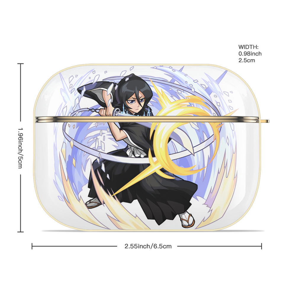 ブリーチ 朽木ルキア BLEACH Kuchiki Rukia 【AirPods Pro用】ハードシェル保護ケース｜耐衝撃・防指紋・カラビナ付き商品仕様