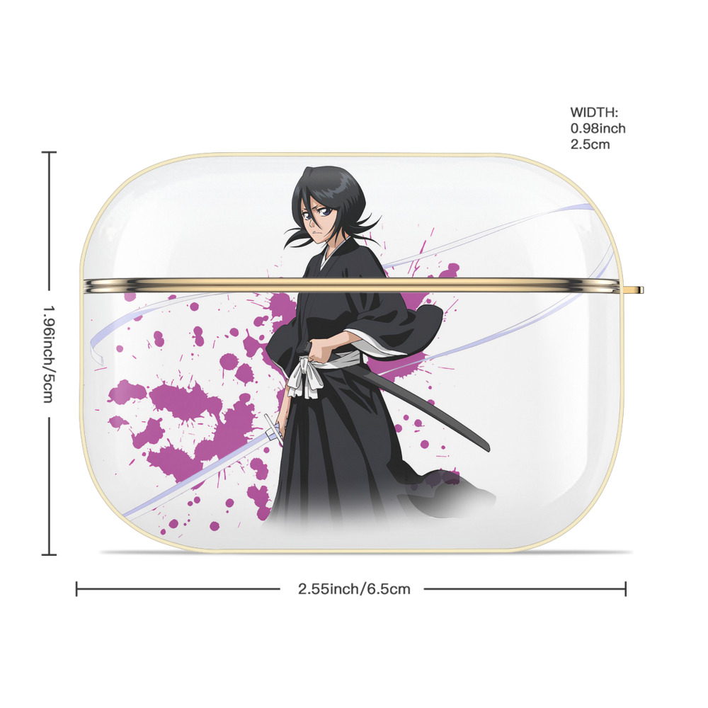 ブリーチ 朽木ルキア BLEACH Kuchiki Rukia 【AirPods Pro用】ハードシェル保護ケース｜耐衝撃・防指紋・カラビナ付き商品仕様