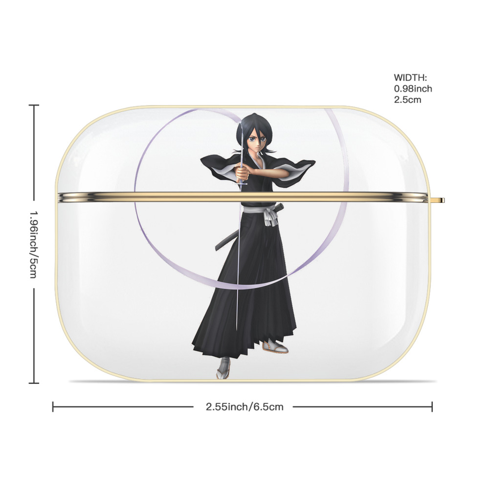 ブリーチ 朽木ルキア BLEACH Kuchiki Rukia 【AirPods Pro用】ハードシェル保護ケース｜耐衝撃・防指紋・カラビナ付き商品仕様