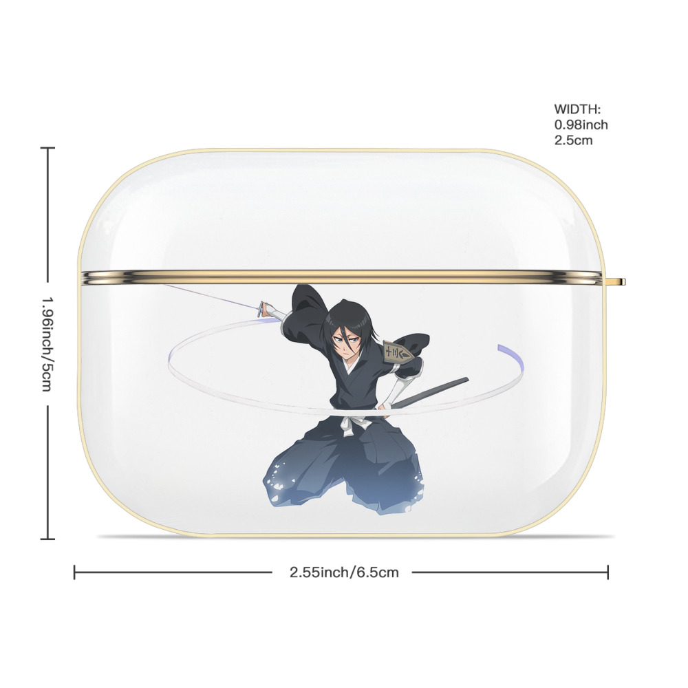 ブリーチ 朽木ルキア BLEACH Kuchiki Rukia 【AirPods Pro用】ハードシェル保護ケース｜耐衝撃・防指紋・カラビナ付き商品仕様