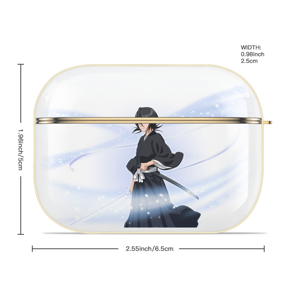 ブリーチ 朽木ルキア BLEACH Kuchiki Rukia 【AirPods Pro用】ハードシェル保護ケース｜耐衝撃・防指紋・カラビナ付き商品仕様