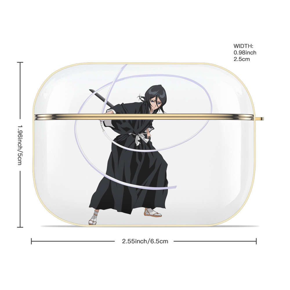ブリーチ 朽木ルキア BLEACH Kuchiki Rukia 【AirPods Pro用】ハードシェル保護ケース｜耐衝撃・防指紋・カラビナ付き商品仕様