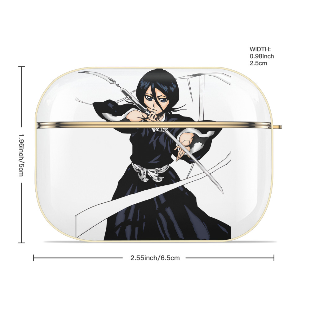ブリーチ 朽木ルキア BLEACH Kuchiki Rukia 【AirPods Pro用】ハードシェル保護ケース｜耐衝撃・防指紋・カラビナ付き商品仕様