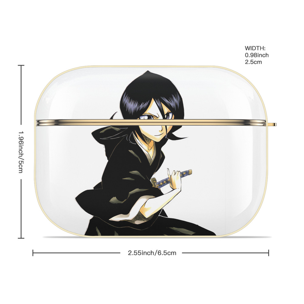 ブリーチ 朽木ルキア BLEACH Kuchiki Rukia 【AirPods Pro用】ハードシェル保護ケース｜耐衝撃・防指紋・カラビナ付き商品仕様