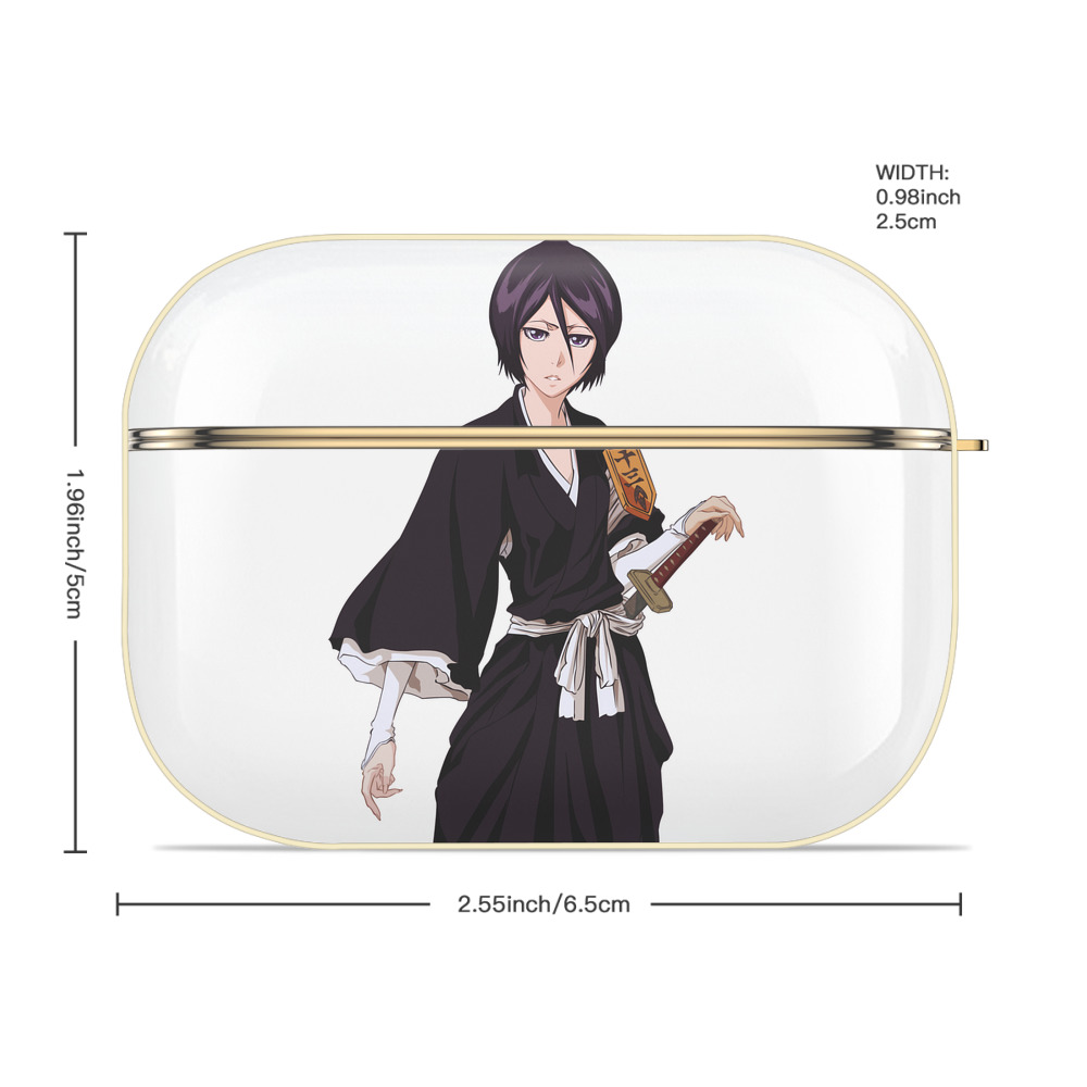 ブリーチ 朽木ルキア BLEACH Kuchiki Rukia 【AirPods Pro用】ハードシェル保護ケース｜耐衝撃・防指紋・カラビナ付き商品仕様