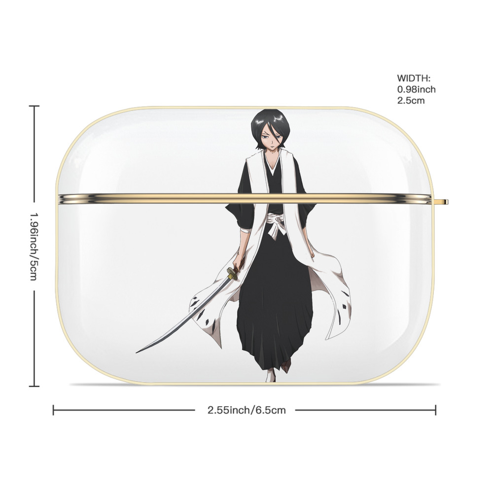 ブリーチ 朽木ルキア BLEACH Kuchiki Rukia 【AirPods Pro用】ハードシェル保護ケース｜耐衝撃・防指紋・カラビナ付き商品仕様