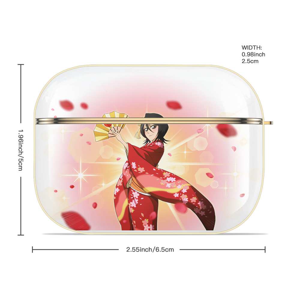 ブリーチ 朽木ルキア BLEACH Kuchiki Rukia 【AirPods Pro用】ハードシェル保護ケース｜耐衝撃・防指紋・カラビナ付き商品仕様