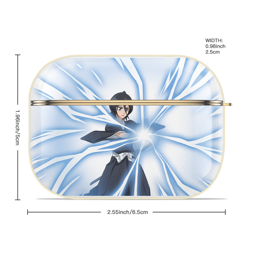 ブリーチ 朽木ルキア BLEACH Kuchiki Rukia 【AirPods Pro用】ハードシェル保護ケース｜耐衝撃・防指紋・カラビナ付き商品仕様