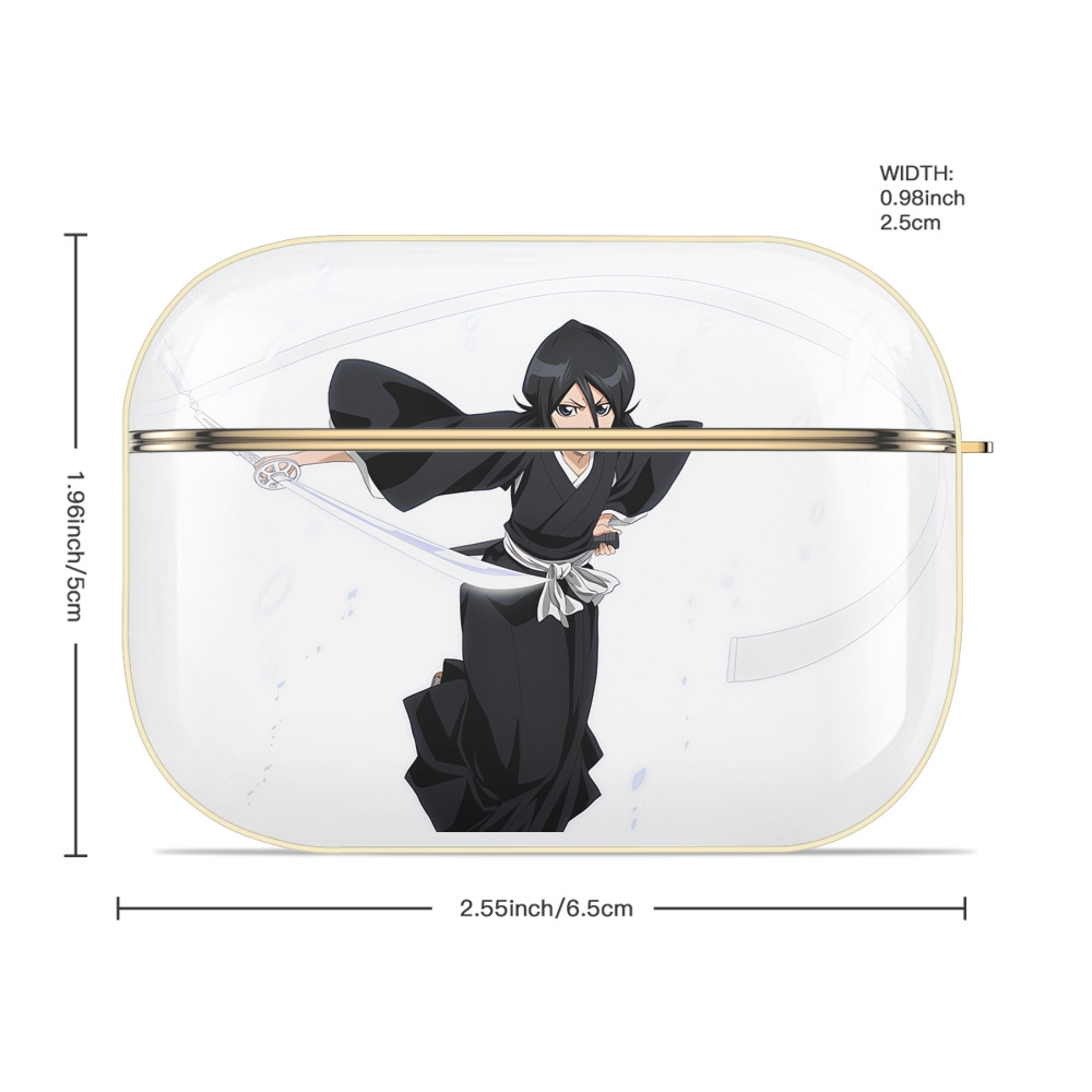ブリーチ 朽木ルキア BLEACH Kuchiki Rukia 【AirPods Pro用】ハードシェル保護ケース｜耐衝撃・防指紋・カラビナ付き商品仕様