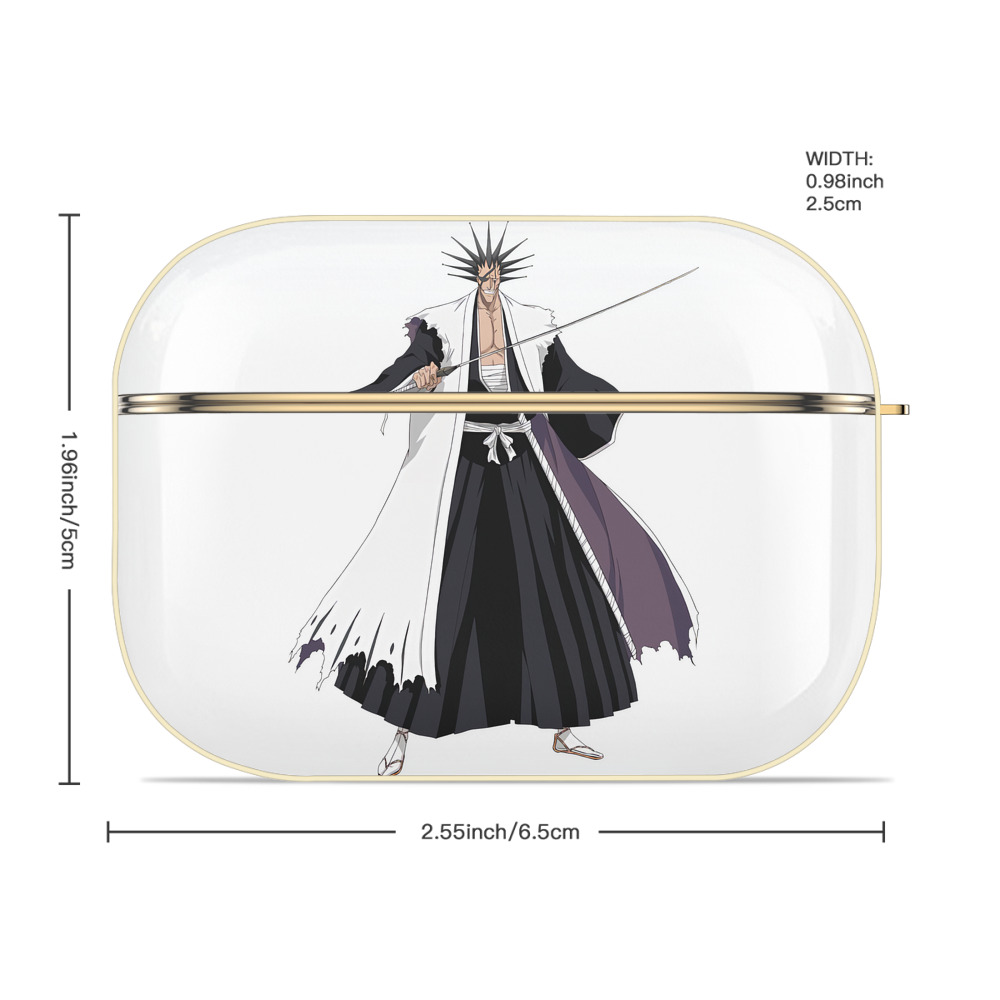 ブリーチ ざらき けんぱち BLEACH Zaraki Kenpachi 【AirPods Pro用】ハードシェル保護ケース｜耐衝撃・防指紋・カラビナ付き商品仕様