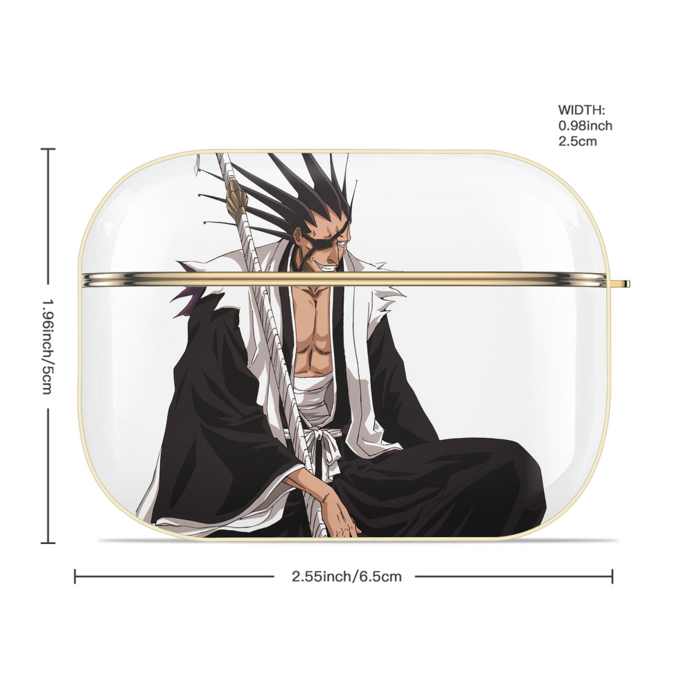 ブリーチ ざらき けんぱち BLEACH Zaraki Kenpachi 【AirPods Pro用】ハードシェル保護ケース｜耐衝撃・防指紋・カラビナ付き商品仕様
