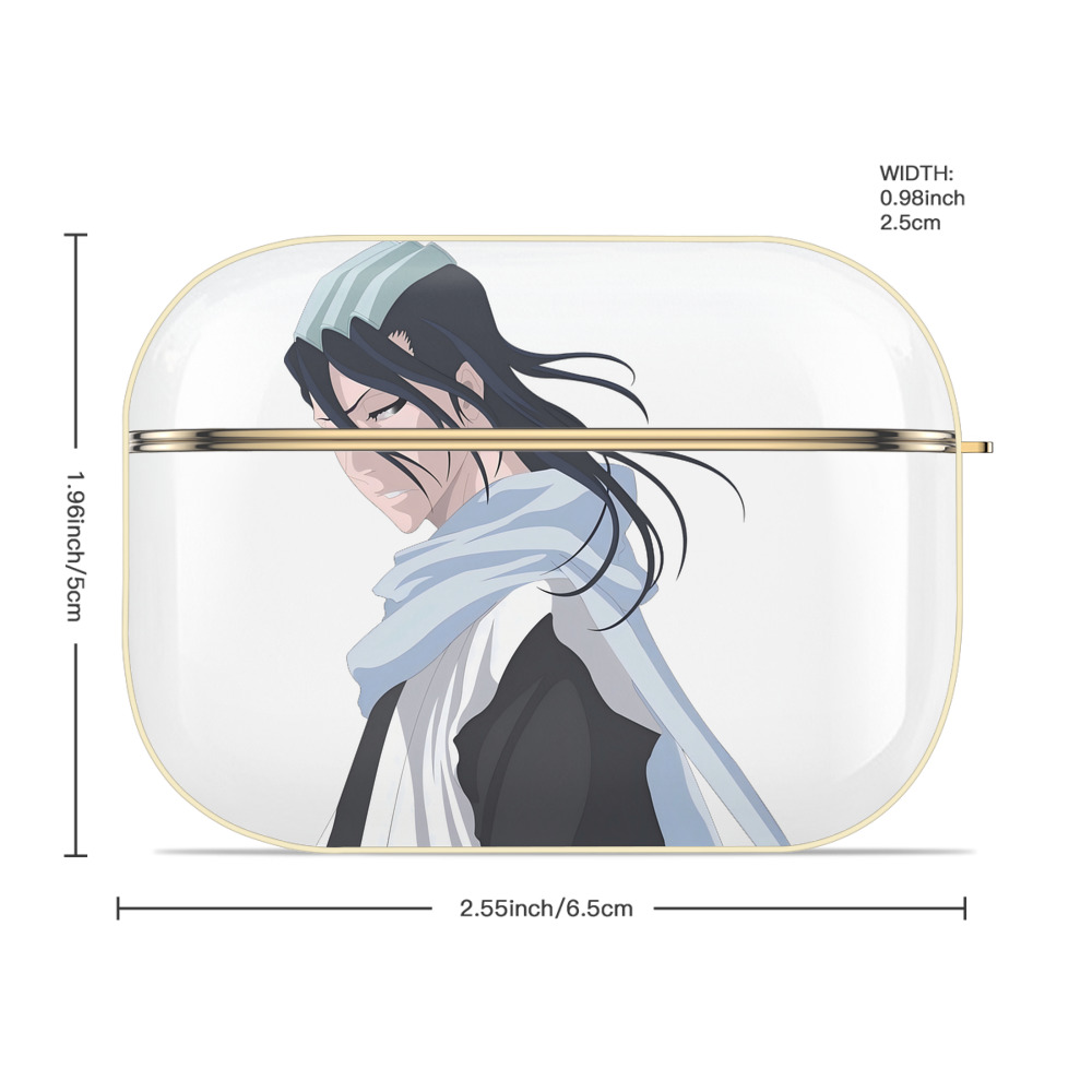 ブリーチ くちき びゃくや BLEACH Kuchiki Byakuya 【AirPods Pro用】ハードシェル保護ケース｜耐衝撃・防指紋・カラビナ付き商品仕様