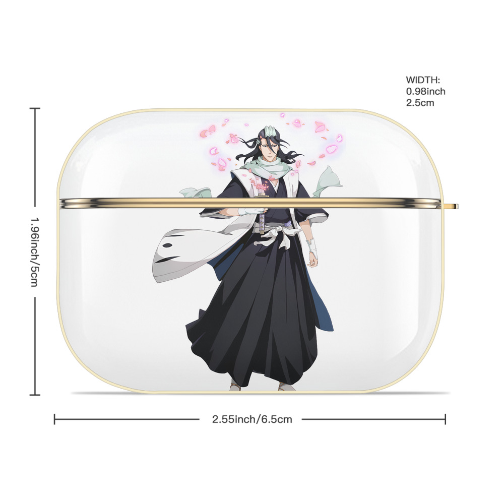 ブリーチ くちき びゃくや BLEACH Kuchiki Byakuya 【AirPods Pro用】ハードシェル保護ケース｜耐衝撃・防指紋・カラビナ付き商品仕様