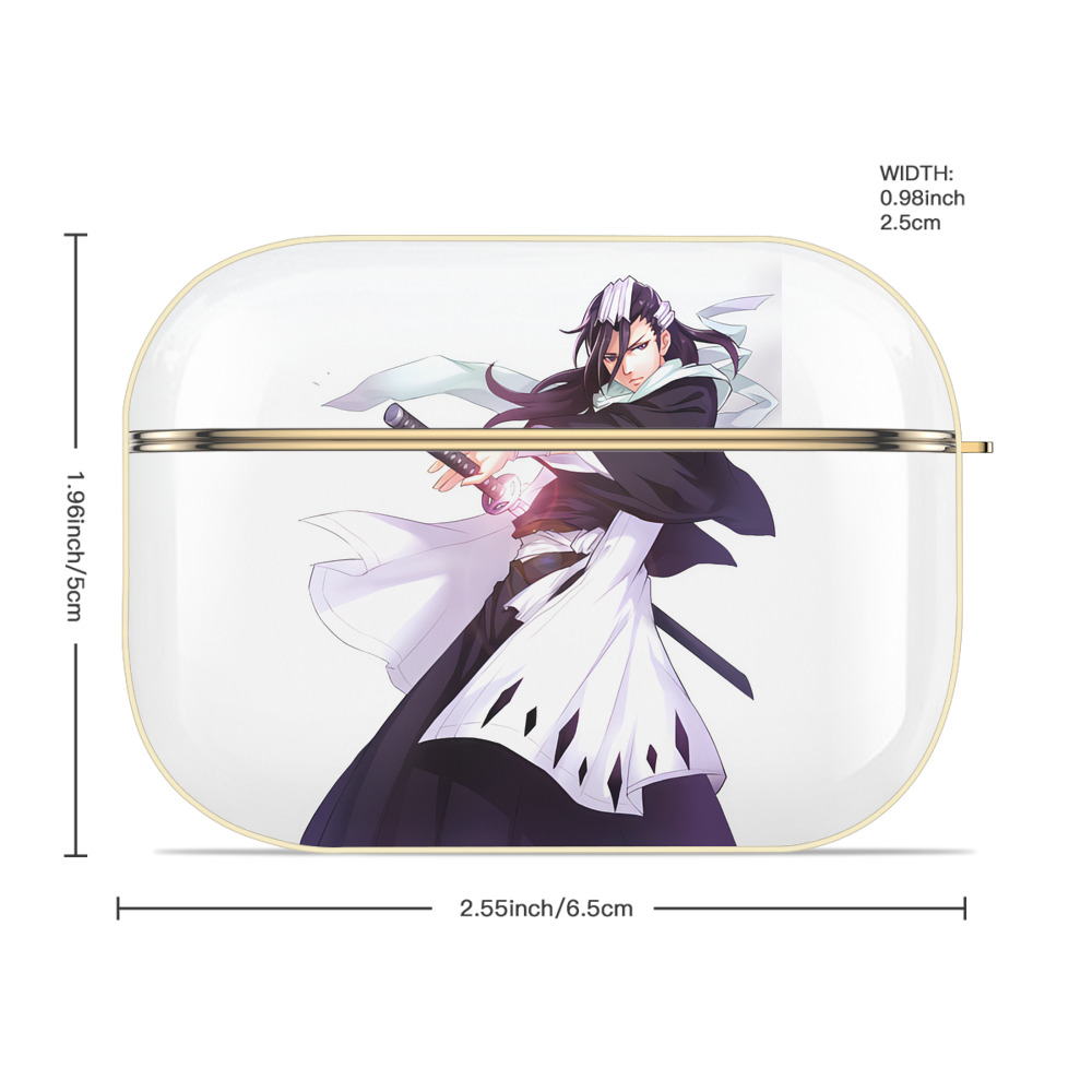 ブリーチ くちき びゃくや BLEACH Kuchiki Byakuya 【AirPods Pro用】ハードシェル保護ケース｜耐衝撃・防指紋・カラビナ付き商品仕様