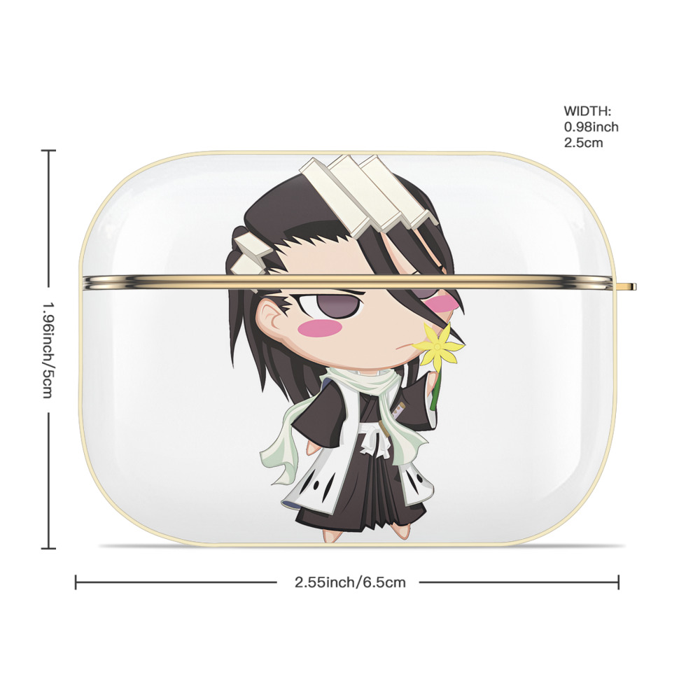 ブリーチ くちき びゃくや BLEACH Kuchiki Byakuya 【AirPods Pro用】ハードシェル保護ケース｜耐衝撃・防指紋・カラビナ付き商品仕様