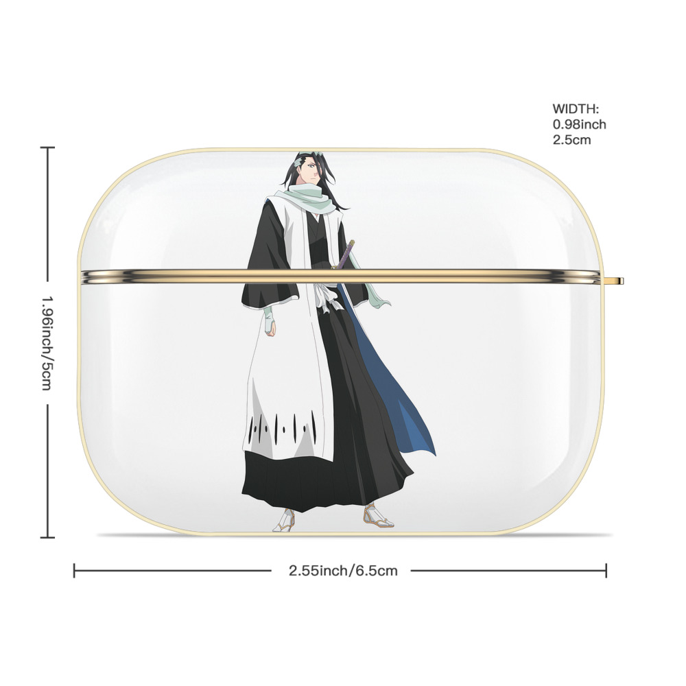 ブリーチ くちき びゃくや BLEACH Kuchiki Byakuya 【AirPods Pro用】ハードシェル保護ケース｜耐衝撃・防指紋・カラビナ付き商品仕様
